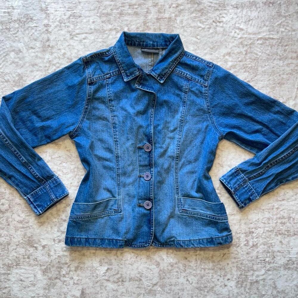 Relativity blue denim 100% cotton jacket